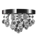 Candelabru cu cristale, design cromat - WALTI WALTI