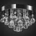 Candelabru cu cristale, design cromat - WALTI WALTI