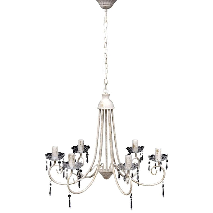 Candelabru elegant cu 6 brațe, Alb WALTI