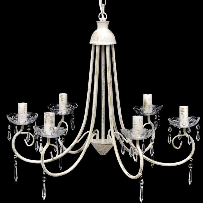 Candelabru elegant cu 6 brațe, Alb WALTI