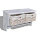 Raft de perete, alb, 60 x 23,5 x 33 cm, lemn de paulownia - WALTI WALTI