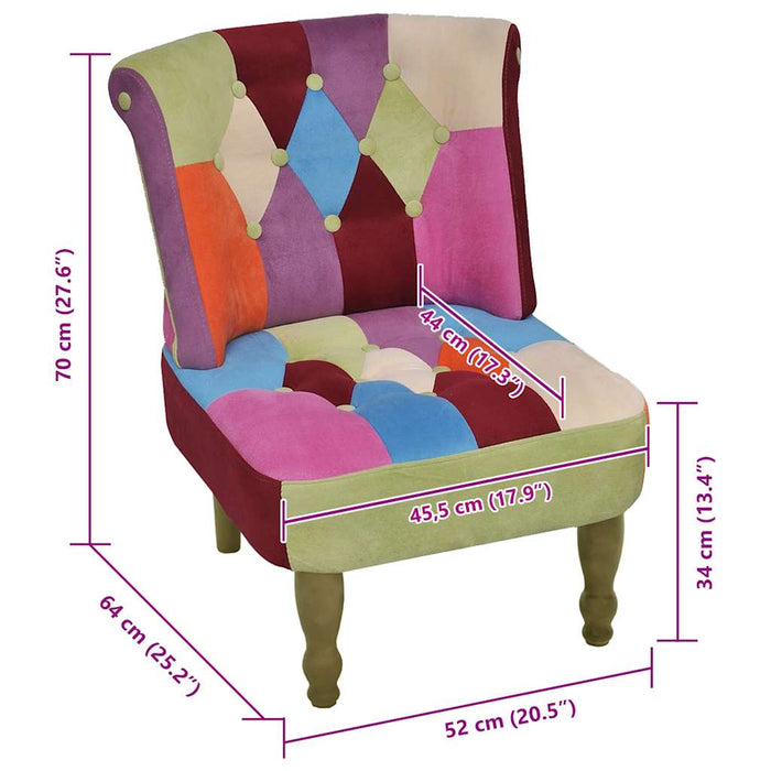 Fotoliu franțuzesc, model mozaic, material textil - WALTI WALTI