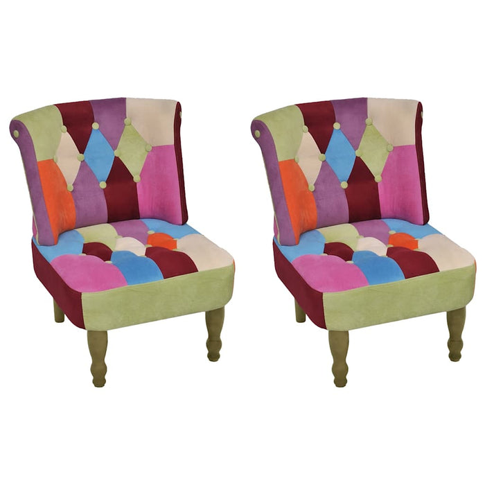 Fotolii franțuzești, 2 buc., model mozaic, material textil - WALTI WALTI