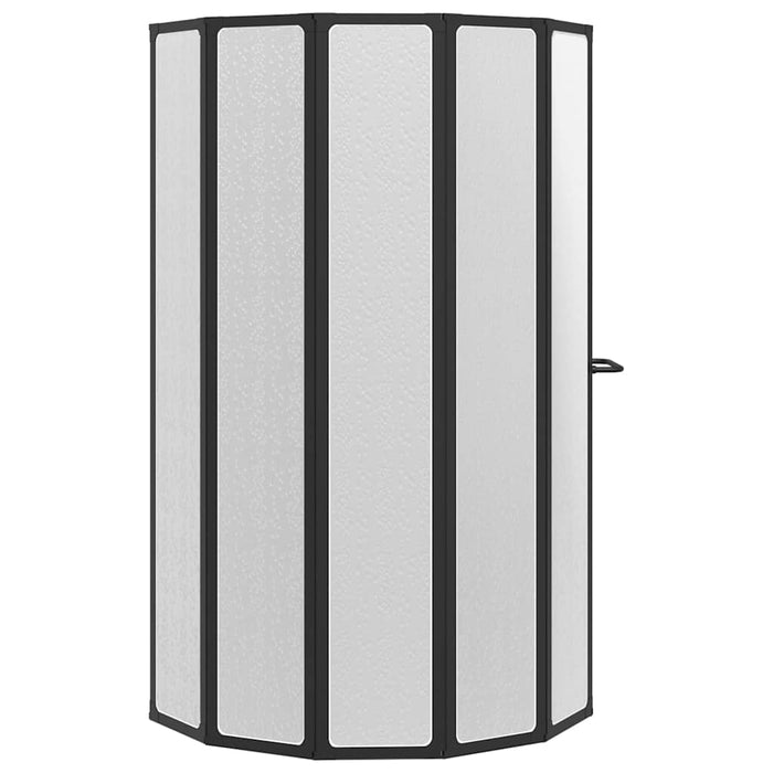 Paravan cadă de duș 140x168 cm, 7 panouri pliabil cu suport prosoape - WALTI WALTI