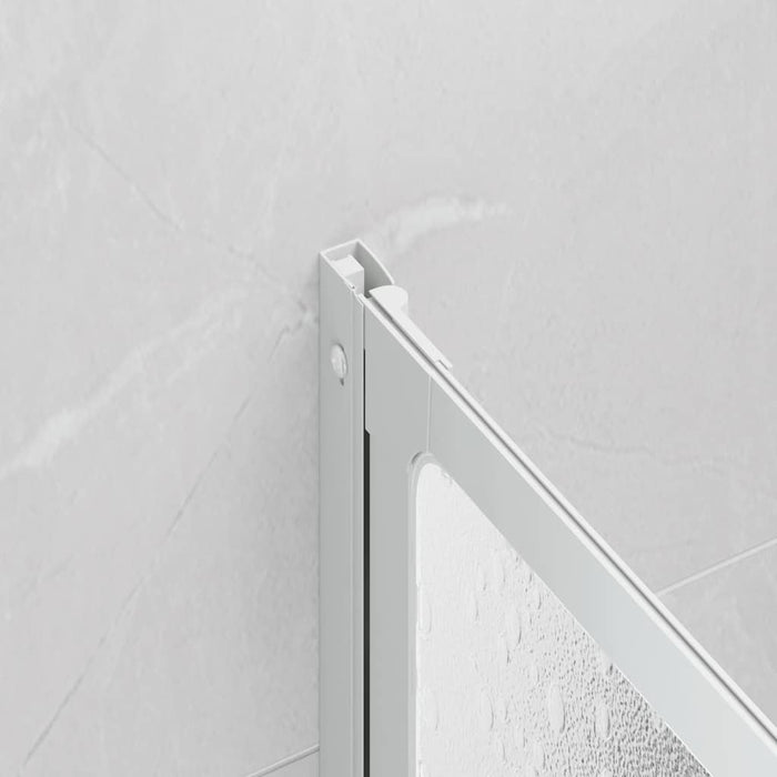 Paravan cadă de duș 140x168 cm, 7 panouri pliabil cu suport prosoape - WALTI WALTI