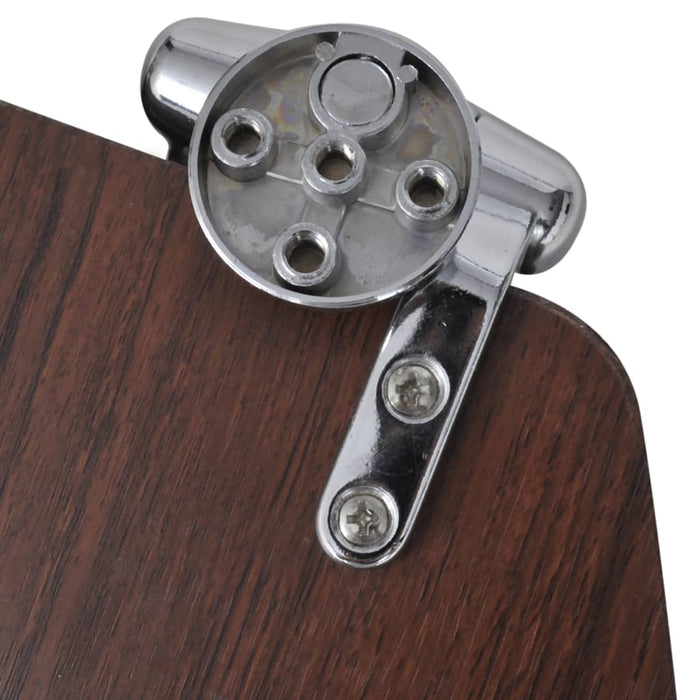 Capac WC cu închidere silențioasă maro MDF design simplu - WALTI WALTI