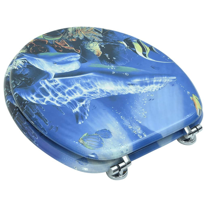 Capac WC, MDF, model delfini - WALTI WALTI