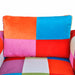 Fotoliu cub, picioare cromate, model Patchwork, material textil - WALTI WALTI