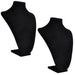 Suport bijuterii flanel pentru colier, negru, 23 x 11,5 x 30 cm, 2 buc - WALTI WALTI