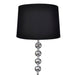 Lampă de podea abajur suport înalt, 4 bile decorative, negru - WALTI WALTI