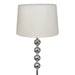 Lampă de podea cu abajur, suport înalt, 4 bile decorative, alb - WALTI WALTI