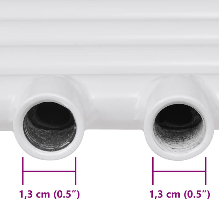 Radiator port-prosop încălzire centrală baie, drept, 480x480 mm WALTI