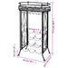 Suport sticle de vin pentru 9 sticle, cu suport pahar, metal - WALTI WALTI