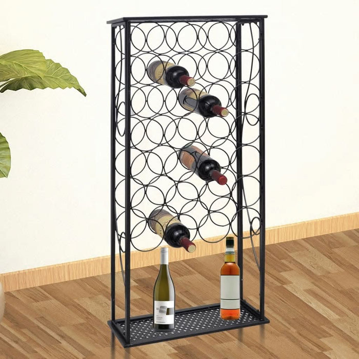 Suport sticle de vin pentru 28 de sticle, metal - WALTI WALTI