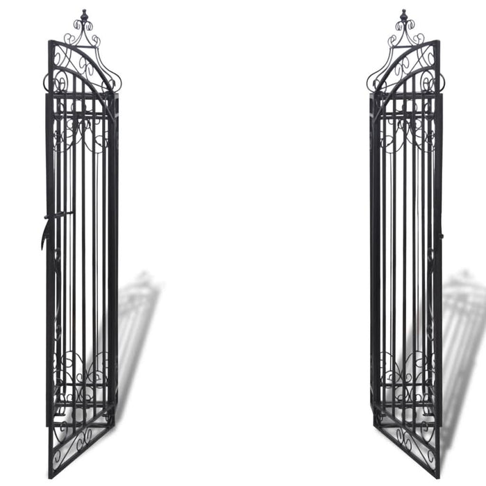 Poartă de grădină ornamentală, fier forjat, 122 x 20,5 x 134 cm - WALTI WALTI