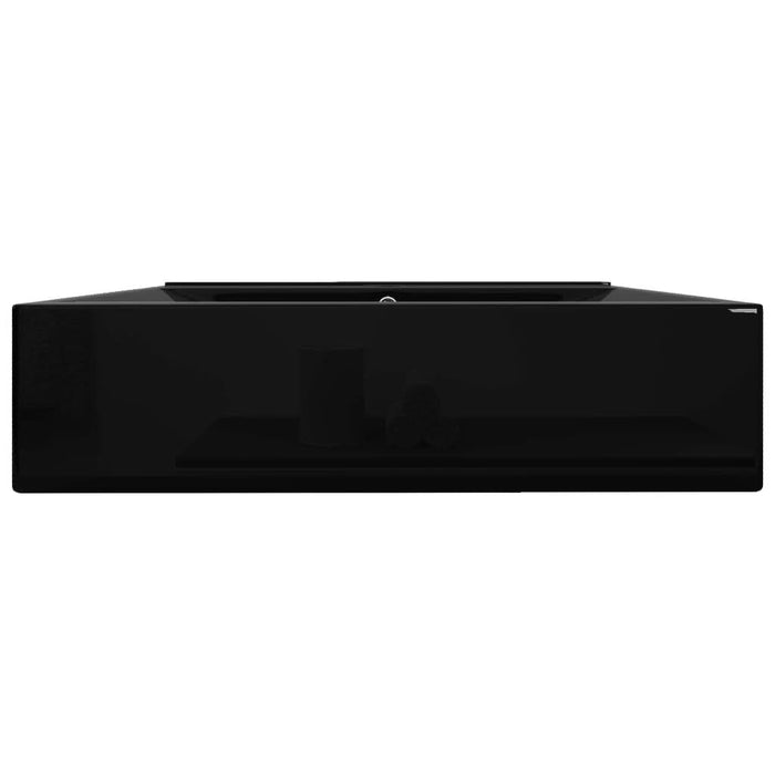 Chiuvetă dreptunghiulară ceramică, loc robinet, negru, 60x46 cm - WALTI WALTI
