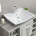 Chiuvetă dreptunghiulară cu preaplin & gaură robinet, ceramică - WALTI WALTI