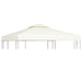 Copertină rezervă acoperiș pavilion, alb crem, 3x3 m, 310 g/m² - WALTI WALTI