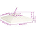 Copertină rezervă acoperiș pavilion, alb crem, 3x3 m, 310 g/m² - WALTI WALTI