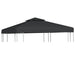 Copertină rezervă acoperiș pavilion gri închis 3x3 m 310 g/m² - WALTI WALTI