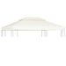 Copertină rezervă acoperiș pavilion, alb crem, 3x4 m, 310 g/m² - WALTI WALTI