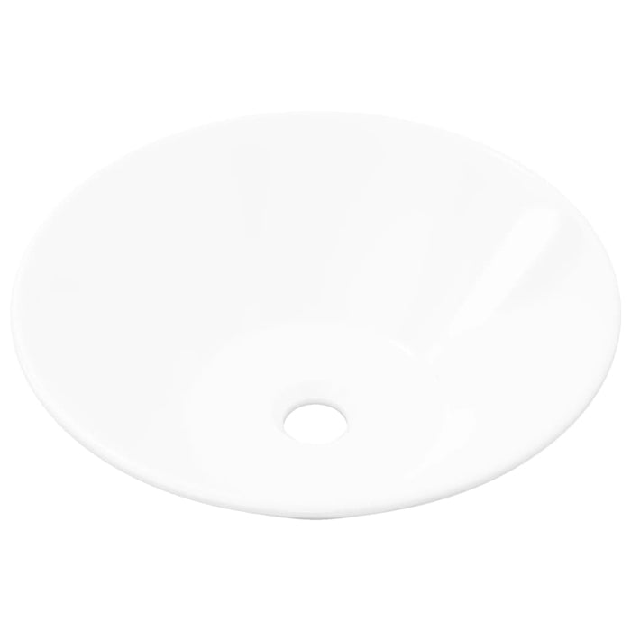 Chiuvetă din ceramică de porțelan, pentru baie, Art Bazin, alb WALTI