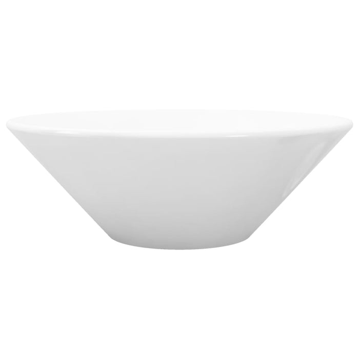 Chiuvetă din ceramică de porțelan, pentru baie, Art Bazin, alb WALTI