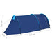Cort de camping, 4 persoane, bleumarin/albastru deschis - WALTI WALTI