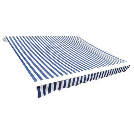 Pânză de rezervă copertină, albastru și alb, 4x3 m, poliester - WALTI WALTI