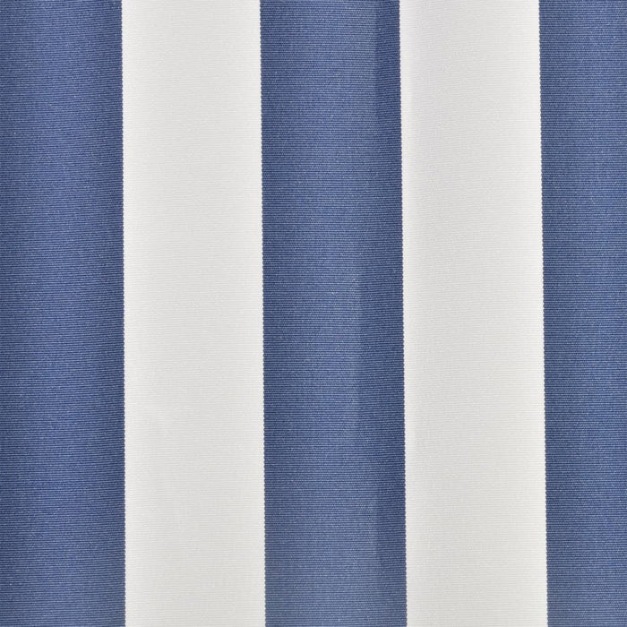 Pânză de rezervă copertină, albastru și alb, 4x3 m, poliester WALTI