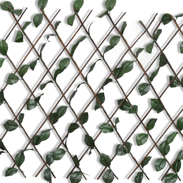 Gard cu zăbrele, frunze artificiale, 5 buc.,180 x 90 cm, salcie - WALTI WALTI
