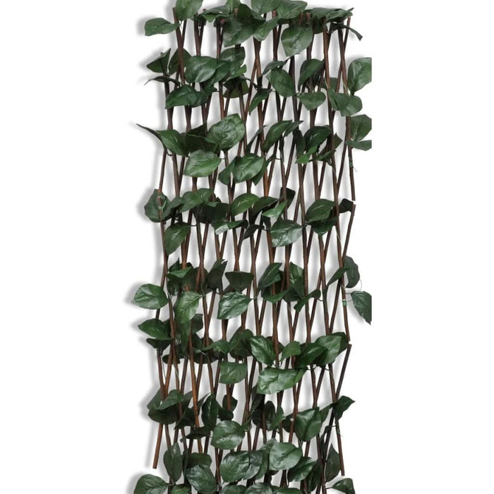 Gard cu zăbrele, frunze artificiale, 5 buc.,180 x 90 cm, salcie - WALTI WALTI