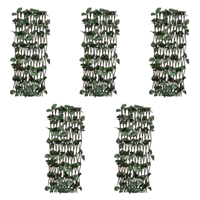 Gard cu zăbrele, frunze artificiale, 5 buc.,180 x 90 cm, salcie - WALTI WALTI