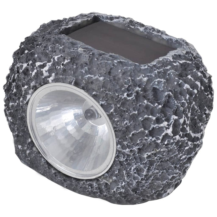 Outdoor Reflector LED cu energie solară, formă de piatră, 12 buc. - WALTI WALTI
