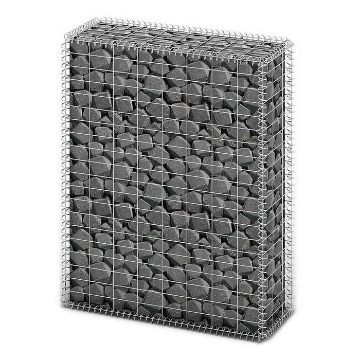 Coș gabion cu capace, sârmă galvanizată, 100 x 80 x 30 cm - WALTI WALTI