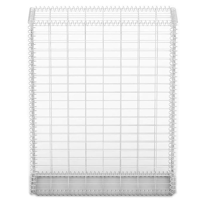 Coș gabion cu capace, sârmă galvanizată, 100 x 80 x 30 cm - WALTI WALTI