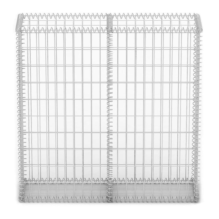 Coș gabion cu capace, sârmă galvanizată, 100 x 100 x 30 cm - WALTI WALTI