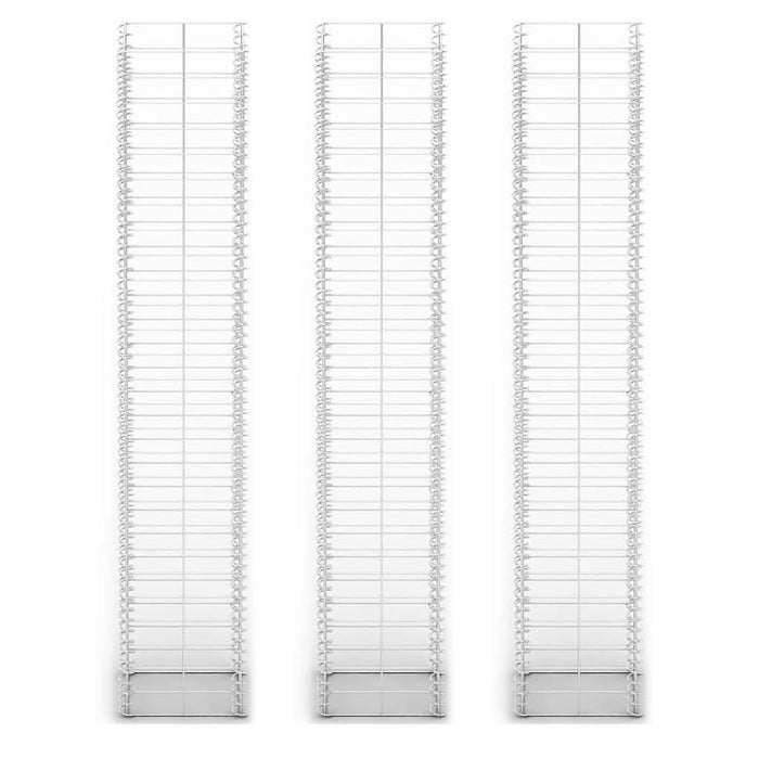 Set gabioane, 3 buc, sârmă galvanizată, 25 x 25 x 150 cm - WALTI WALTI
