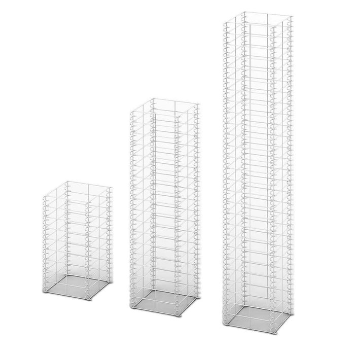 Set gabioane, 3 buc, sârmă galvanizată - WALTI WALTI