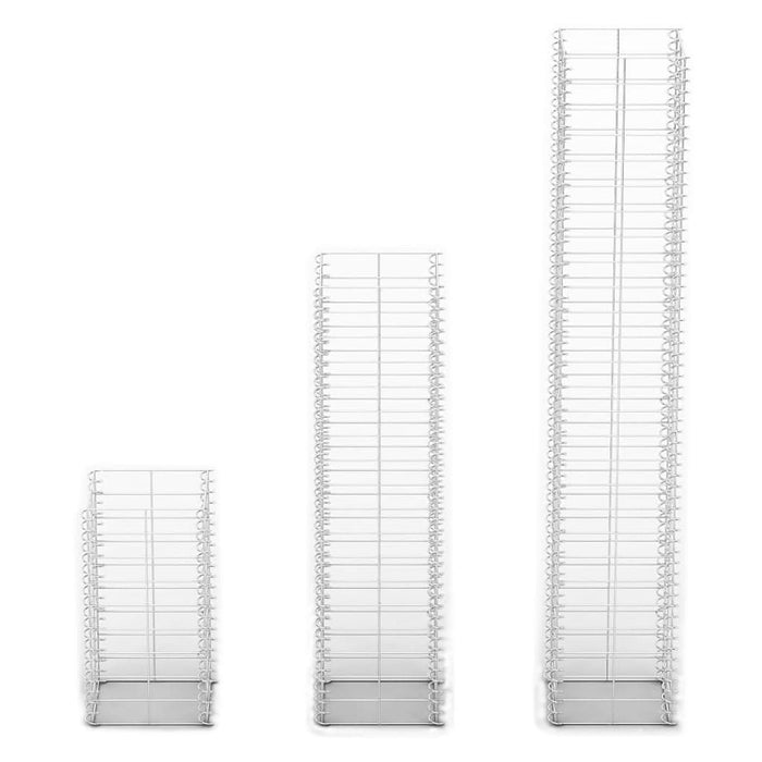 Set gabioane, 3 buc, sârmă galvanizată - WALTI WALTI