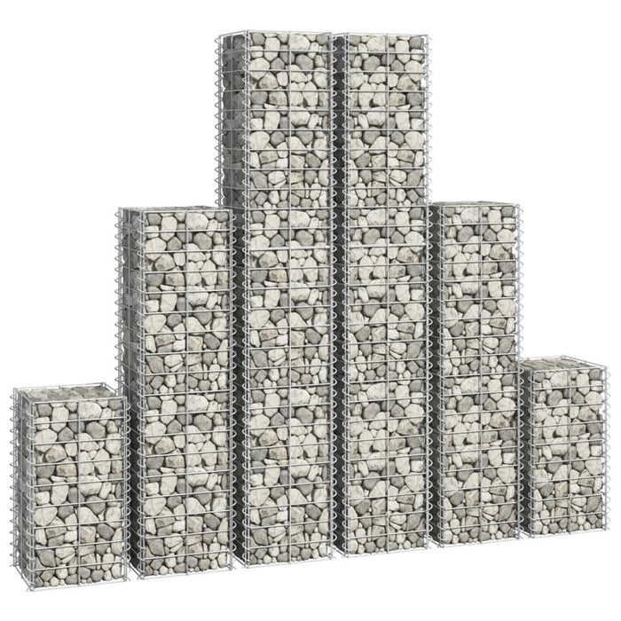 Set gabioane, 6 buc., sârmă galvanizată - WALTI WALTI
