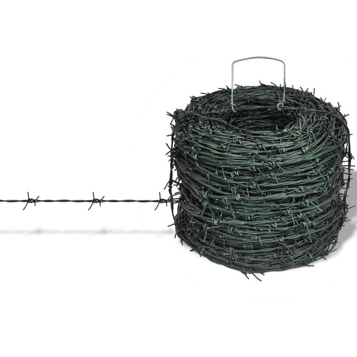 Sârma ghimpată, rolă sârmă verde, 100 m - WALTI WALTI
