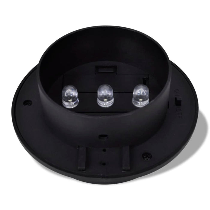 Lampă solară pentru exterior 6 pcs Lumină pentru gard Neagră - WALTI WALTI