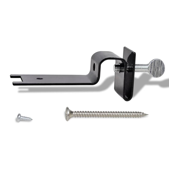 Lampă solară pentru exterior 6 pcs Lumină pentru gard Neagră - WALTI WALTI