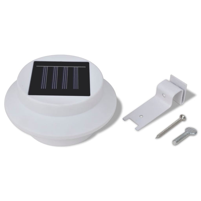 Lampă solară pentru exterior 6 pcs Lumină pentru gard Albă - WALTI WALTI