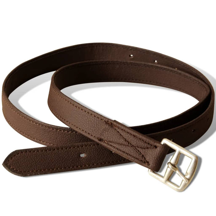 Set echitație cu șa 44,5 cm din piele naturală, Maro - WALTI WALTI