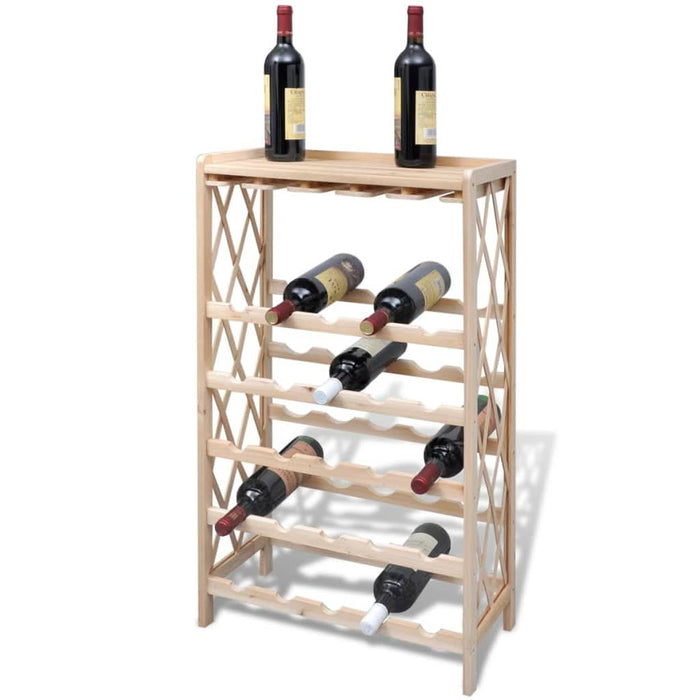 Suport pentru 25 de sticle de vin, lemn masiv de brad - WALTI WALTI