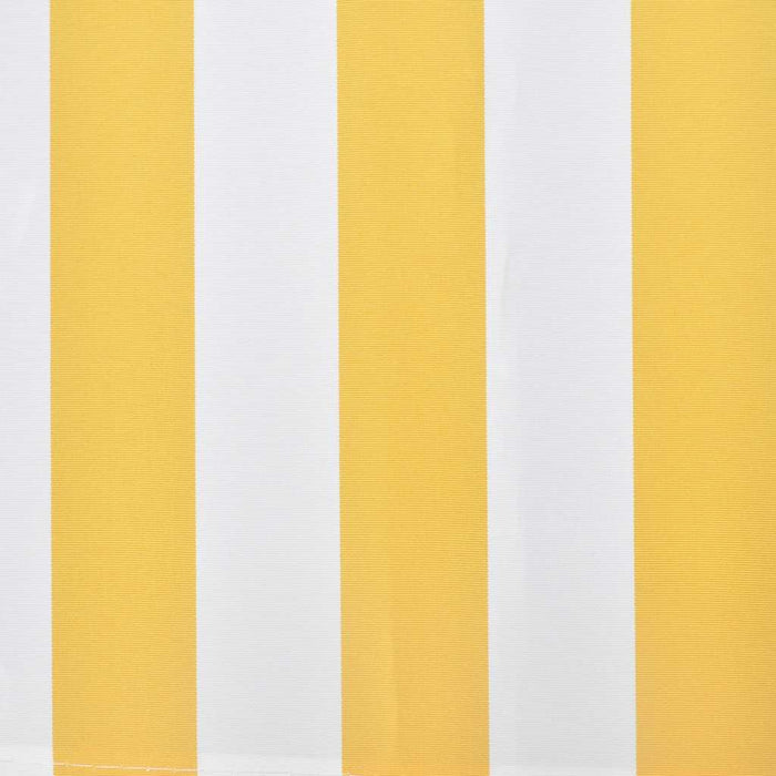 Copertină pliabilă, 600 cm, galben & alb WALTI