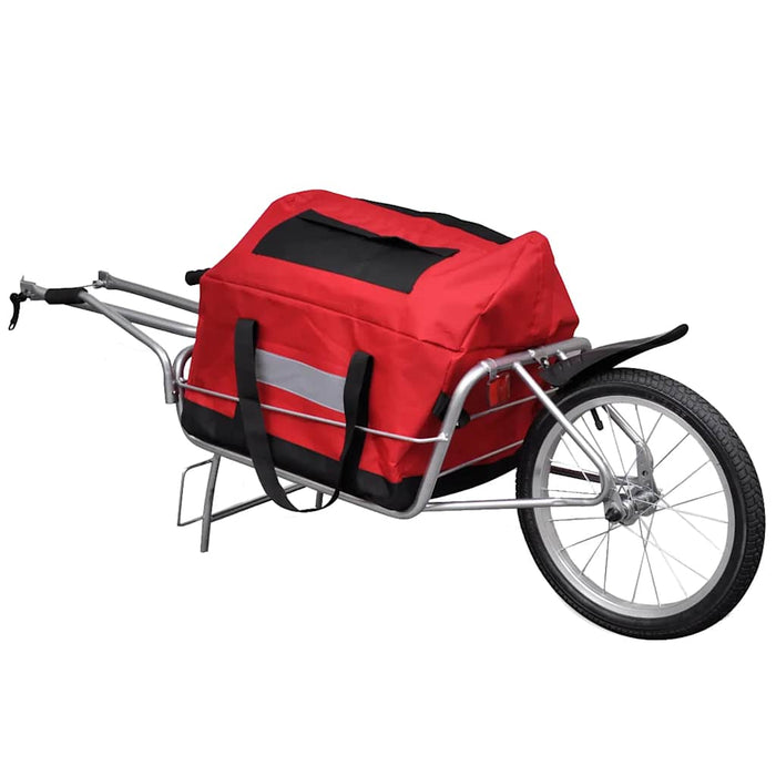Remorcă cargo de bicicletă, cu o roată și geantă de depozitare WALTI