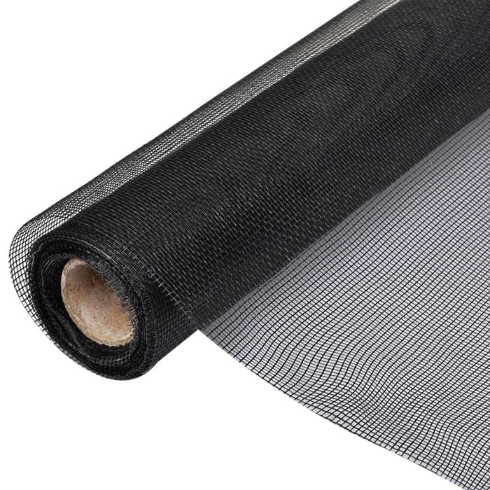 Plasă de sârmă, negru, 100 x 1000 cm, fibră de sticlă - WALTI WALTI